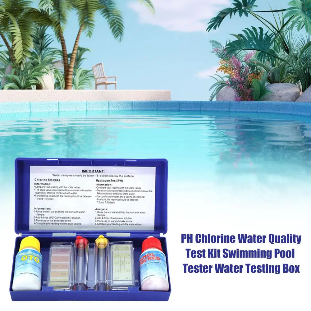 PH & Chlorine Water Test Kit – Pool, Spa & Home Tester Pool Water Test Kit Oasis Select
