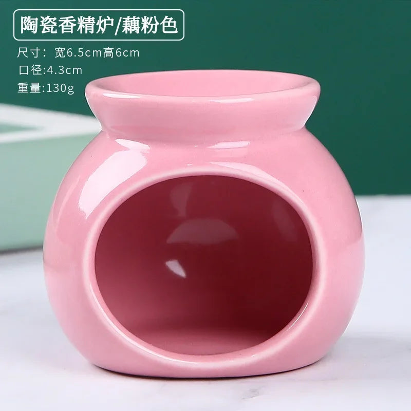 Essential Oil Burners Wax Melt Warmer Aromatherapies Aromas Diffuser Furnaces Ceramics Tealight Holder Decors Oasis Select Pink