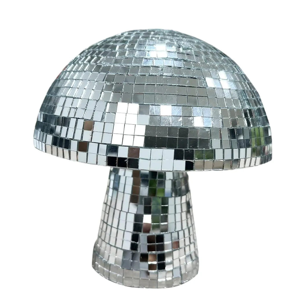Mushroom Disco Ball Mirror Reflective Home Decoration Crafts Mushroom Ornaments Technology Bar Atmosphere Decoration Miniatures Oasis Select