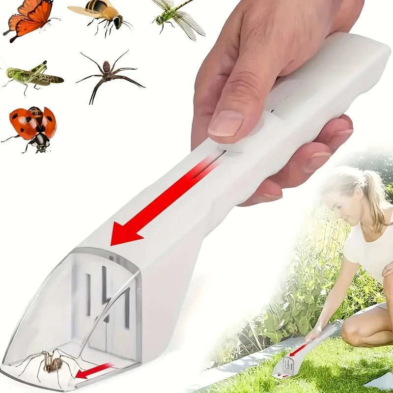 1pc Portable Handheld Bug Catcher with Release Device,No Battery Needed Insect Trap Tool for , Safe Pest Control for Home Garden Oasis Select