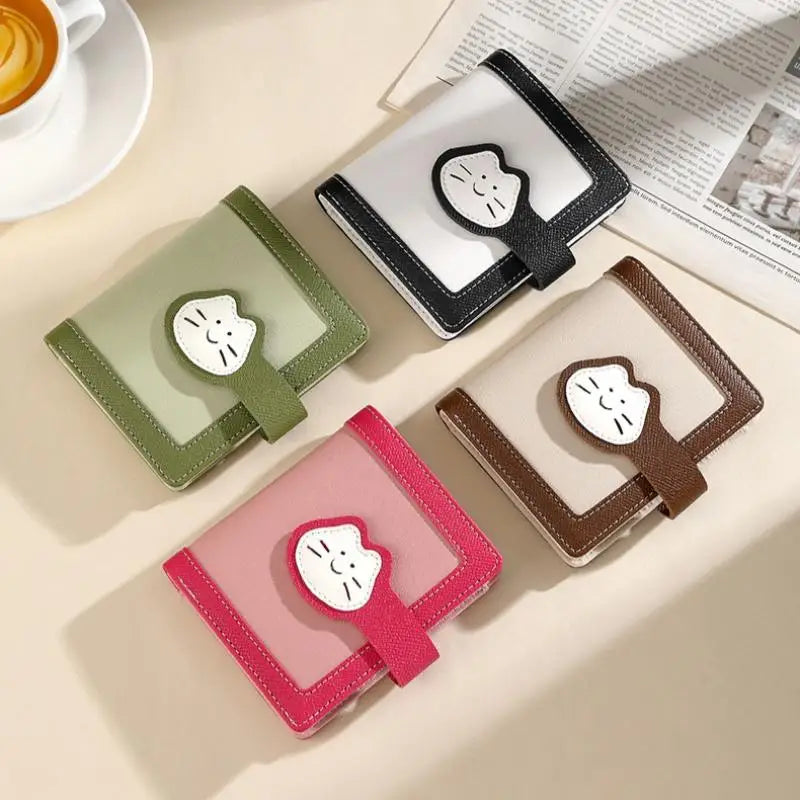 Women's Mini PU Leather Wallet – Card Slots & Zipper Coin Purse Women's Mini Wallet Oasis Select