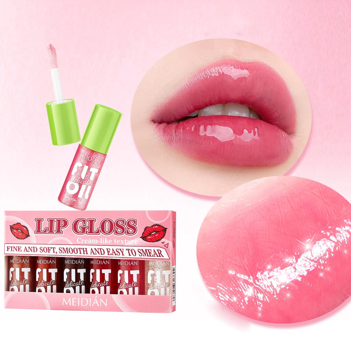 6-Pack Berry Lip Oil Set – Moisturizing, Brightening & Waterproof Lip Oil Set Oasis Select