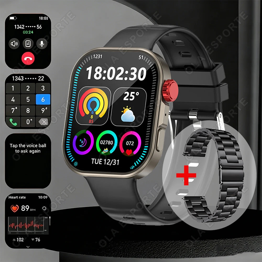 HW12 Smartwatch 2.01" HD Bluetooth Call & Fitness Tracker