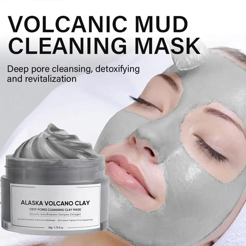 Face Cleansing Mud Mask Deep Cleansing Volcanic Mud Mask For Face Skincare Natural Dead Sea Mud Mask Smearing Volcanic Mud Oasis Select
