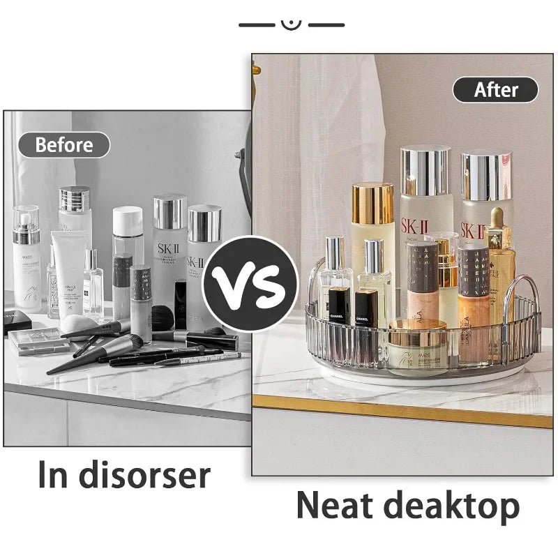 Pantry Organizer Rotating Storage Rack Cosmetic Dresser Organizer Countertop 360 Spinning for Kitchen Pantry Cabinet Vanity Oasis Select