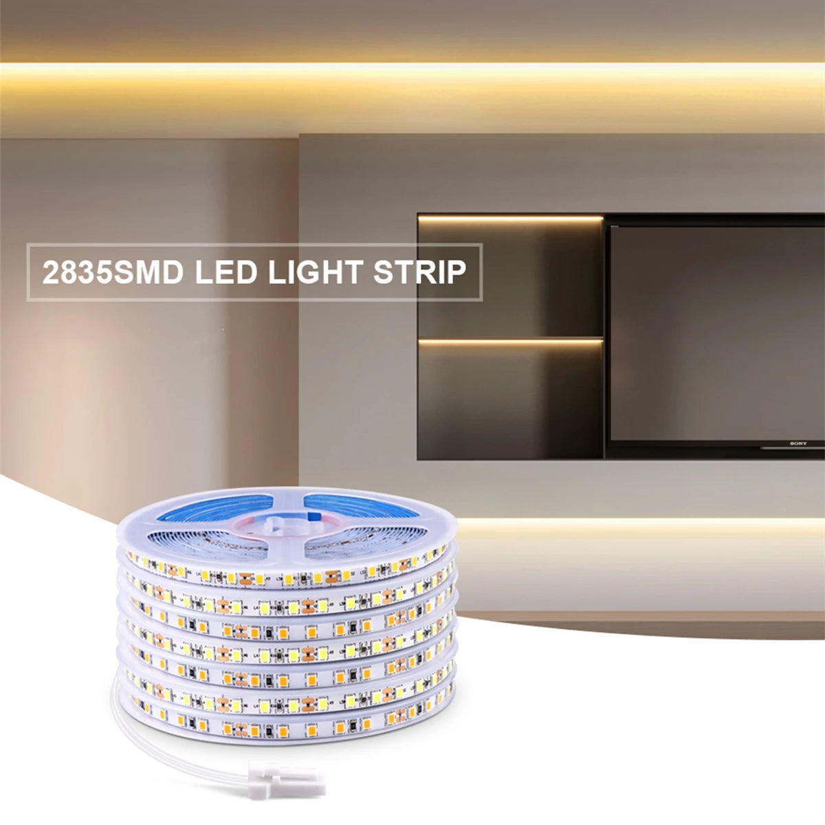 DC12V LED Strip Lights COB/SMD 2835 with DuPont Connector Kitchen Cabinet Lighting Layered Light for Centralized Power Supply Oasis Select