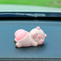 Cute Cartoon Car Ornaments Creative Panda Pig Doll Center Console Decorative Accessories Unpacking Car Interior Ornaments Oasis Select A Face to the right