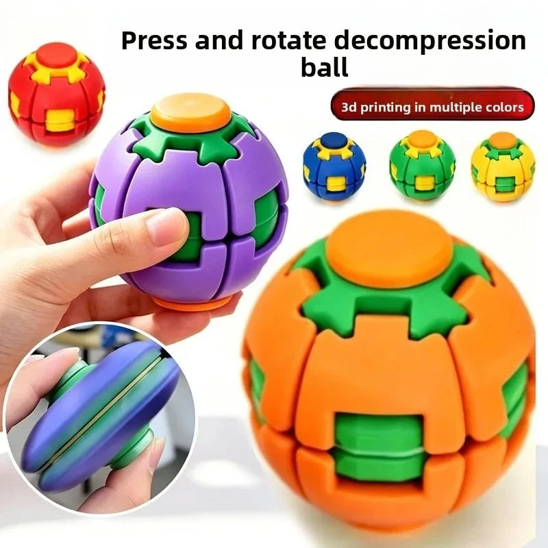 3D Gear Ball Fidget Toy – Spiral Sensory Toy for Kids & Adults