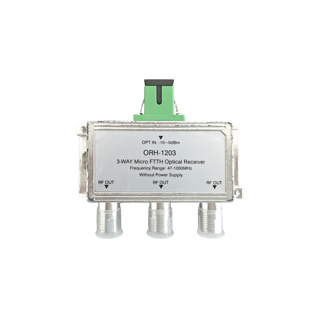 FTTH Optical Receiver Cable TV User Optical-to-Electrical Converter Home Network Mini Optical Connector Dual-Fiber CATV Dedicate Oasis Select