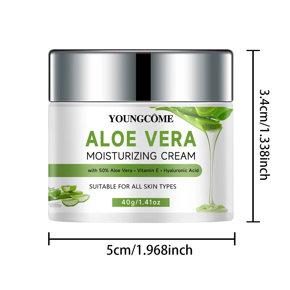 YOUNGCOME Aloe Vera Gel Face Cream – Hydrating Day Cream Aloe Vera Face Cream Oasis Select 40g