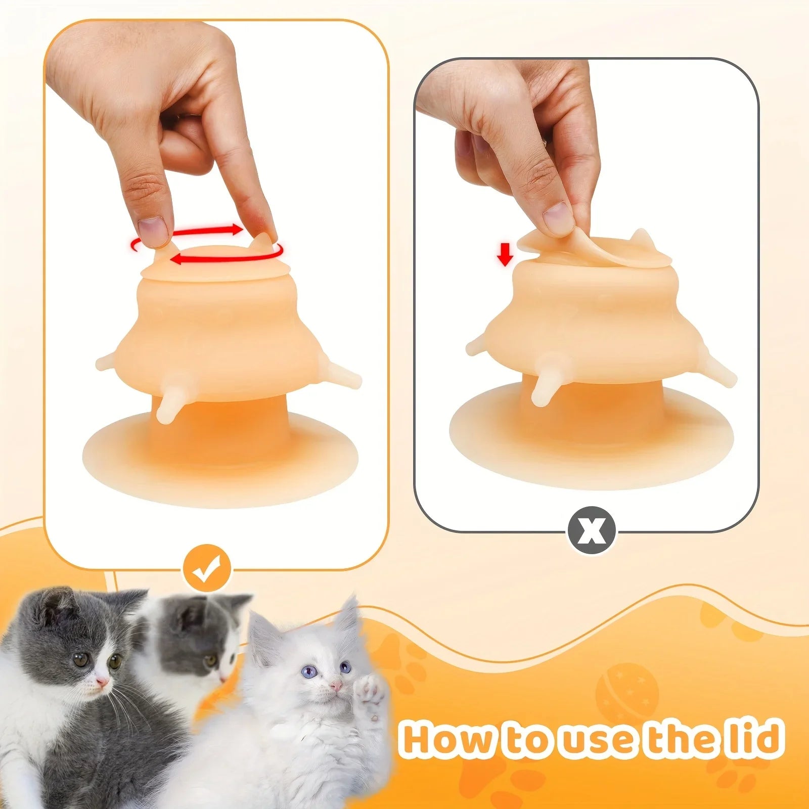 2025 New Kitten Feeding Device, 7.78 oz, with 4 soft and durable silicone pacifiers for easy feeding pet products cat dog Oasis Select