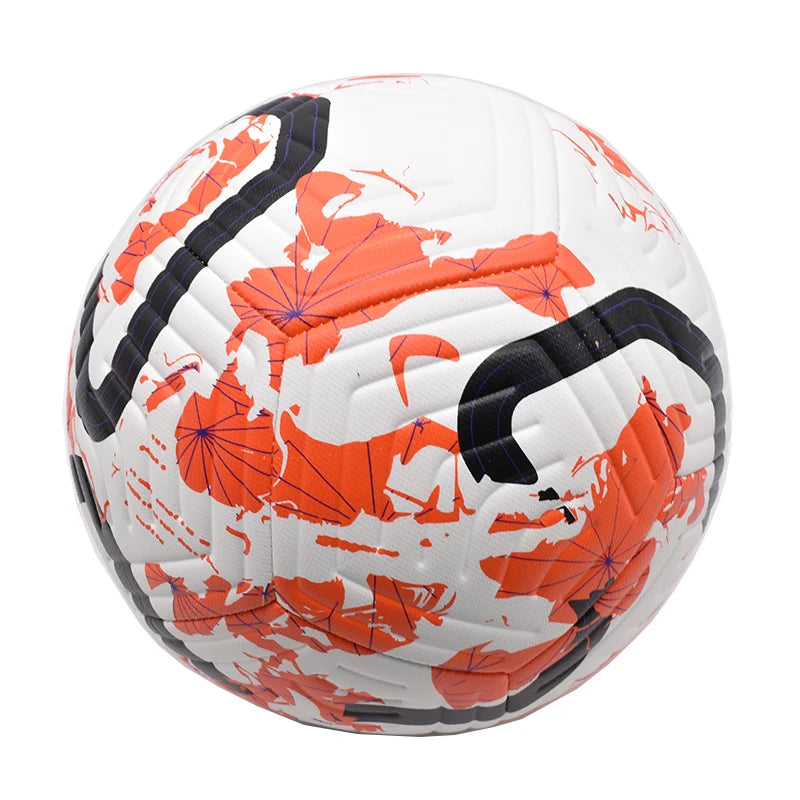 Size 5 Soccer Ball Soft Cover Training Ball for Club School Sports Games Ideal Birthday All Weather Youth Adult School Gift Oasis Select Orange