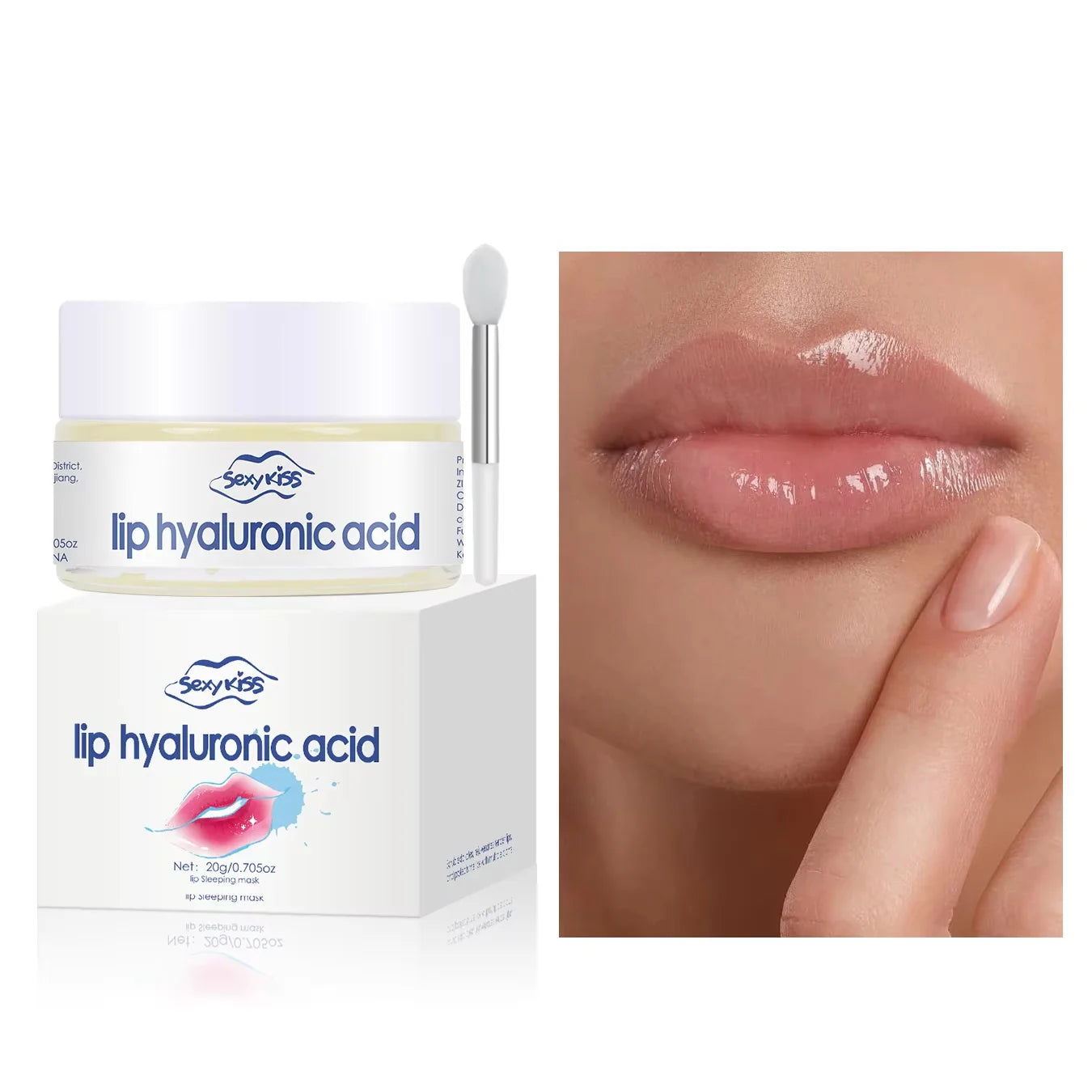 Hyaluronic Acid & Collagen Sleep Lip Mask 20g | Day & Night Sleep Lip Mask Oasis Select 1pc