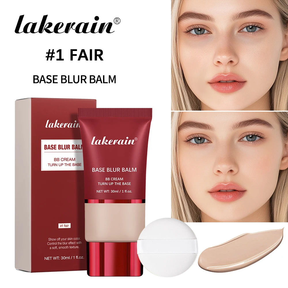Liquid Foundation And Puff Makeup Set Lightweight Waterproof Long Lasting Matte Facial Foundation Cosmetics Woman Makeup Oasis Select 1 Fair And Puff