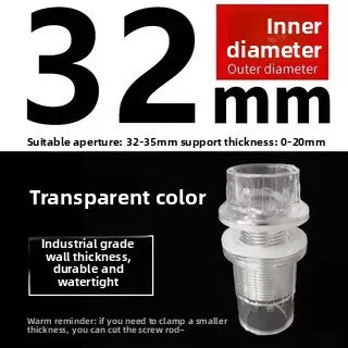 Pipe Fitting Elbow Tee End Cap Transparent Plexiglass Fish Tank Joints Water Accessories Acrylic Connector Oasis Select 32mm A