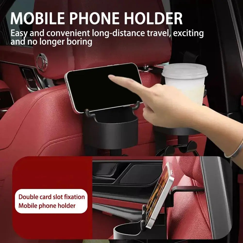 Car Seat Headrest Hook Hanger & Cup Holder Organizer Car Seat Organizer Oasis Select