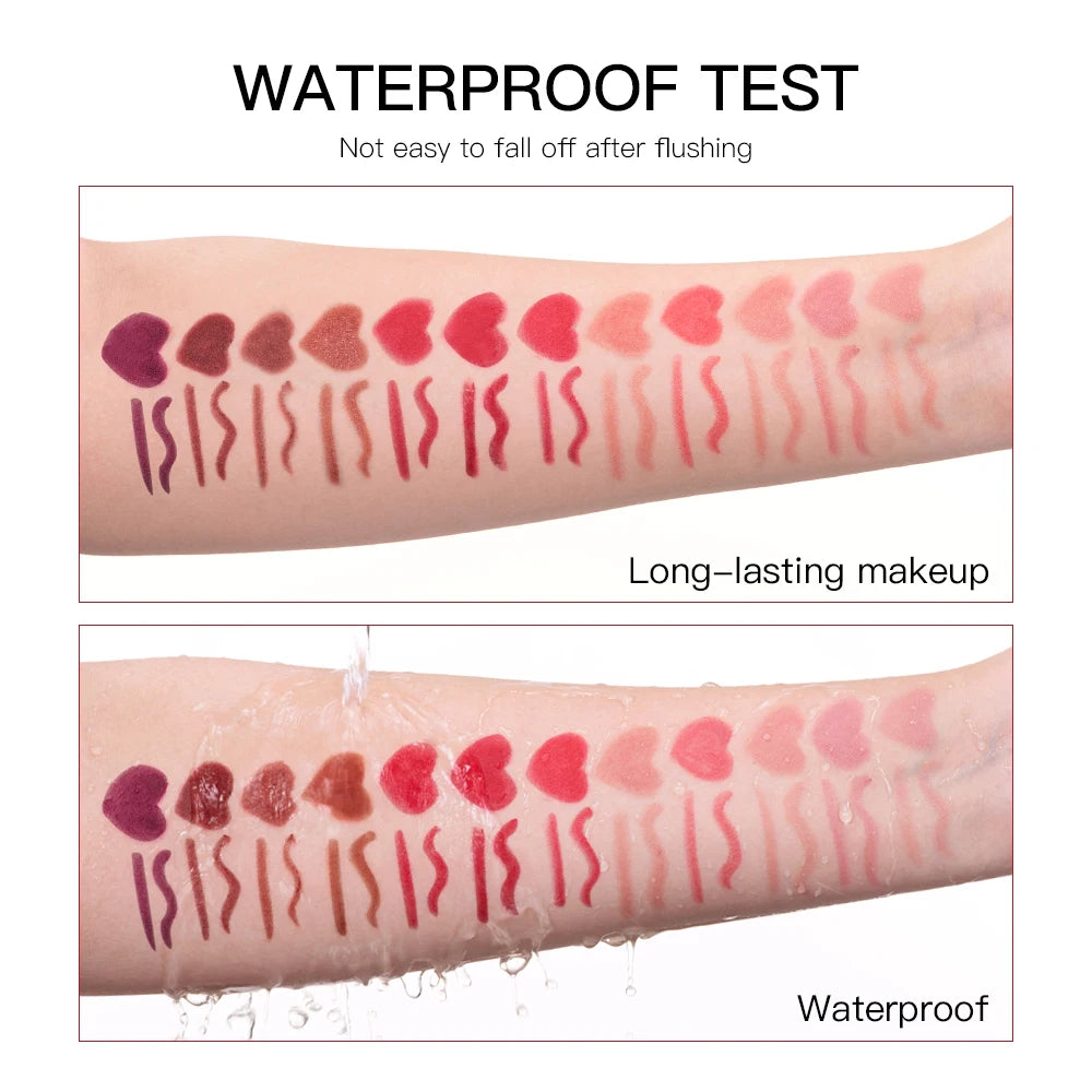 6color/Set Matte Mositurizing Lip Liner Built-In Sharpener Lipliner Pencil 2 In 1 Lip Liner And Lipstick Pen Waterproof Oasis Select