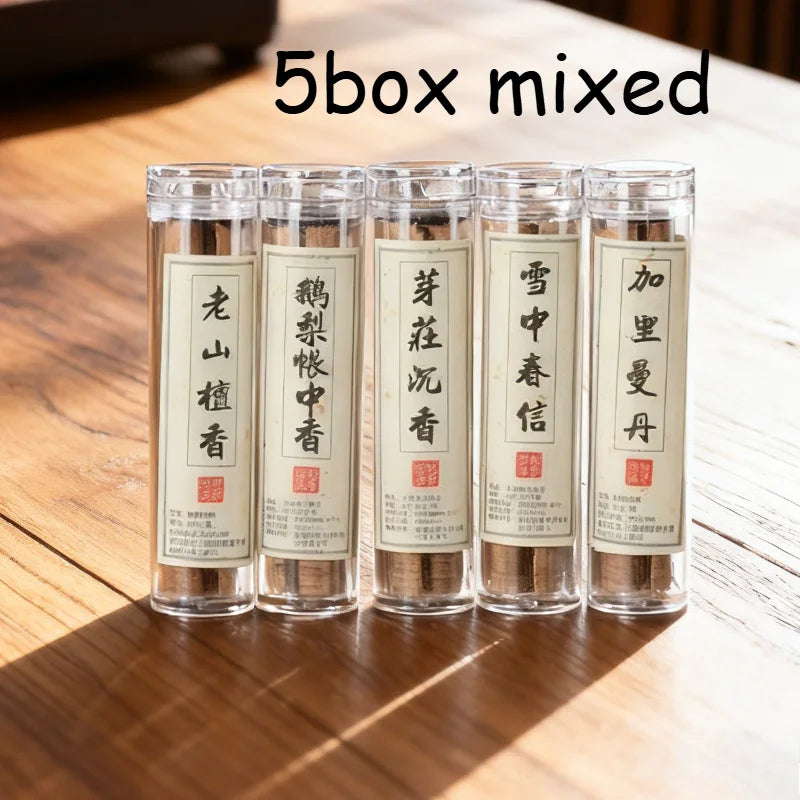 5 Bottle of Small Xiangyun Coiled Incense Nha Trang Agarwood and Sandalwood ambergris , Multiple Scents (42 Pieces Per Bottle) Oasis Select 5box mixed