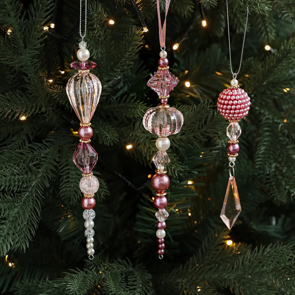 Acrylic Crystal Christmas Tree Hanging Ornament Pendant
