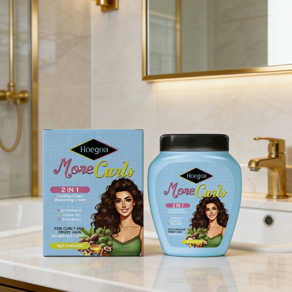 Hoegoa 2-in-1 Combing Cream – Anti-Frizz & Shine 114g Leave-In Hair Cream Oasis Select