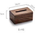 Retro Walnut Paper Towel Box Simple Solid Wood Paper Box Domestic Chinese Paper Towel Storage Box Oasis Select small