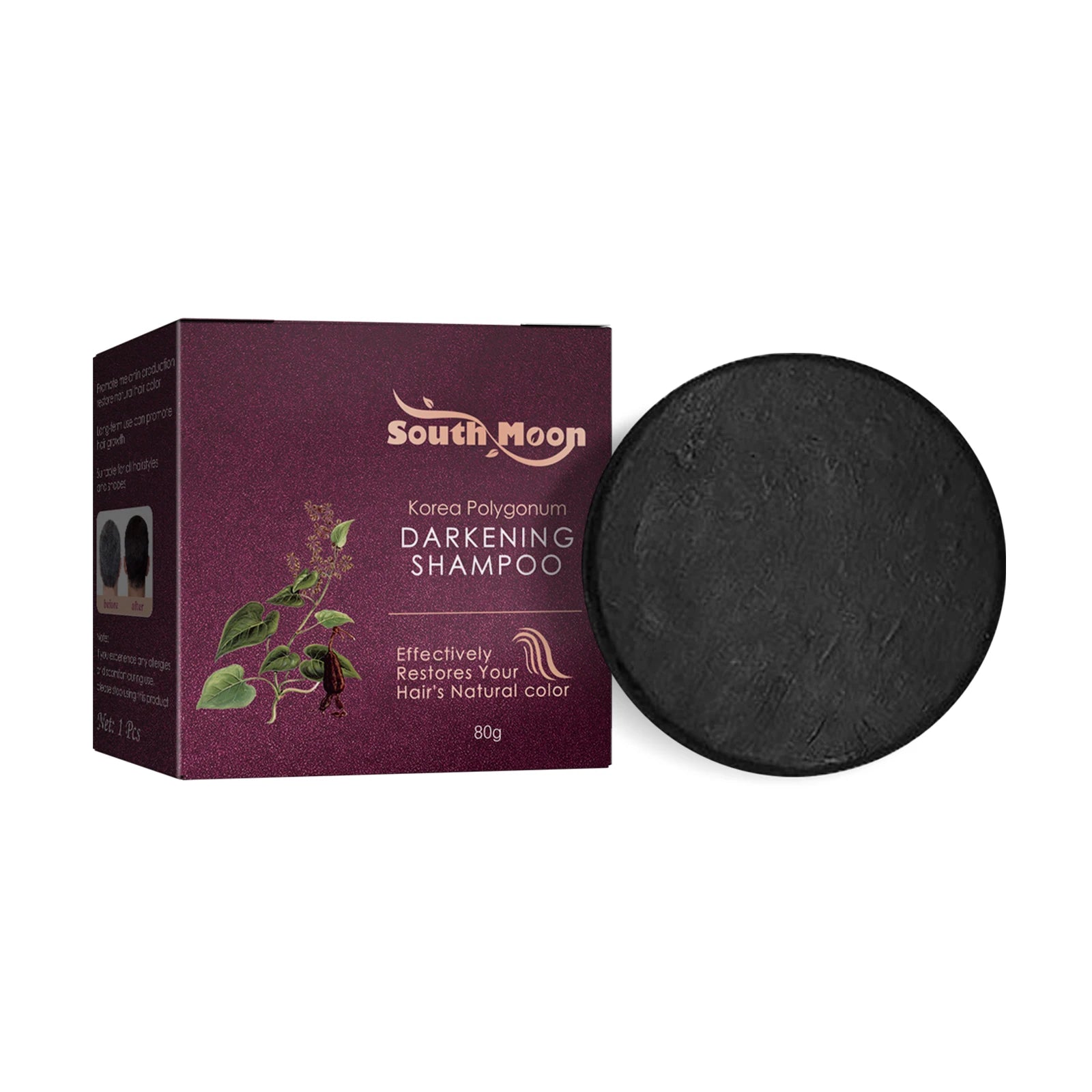 Polygonum Multiflorum Shampoo Soap Remove Dandruff Reduct Hair Loss Restore Natural Black Hair Strengthen Hair Roots Hair Care Oasis Select 1pcs