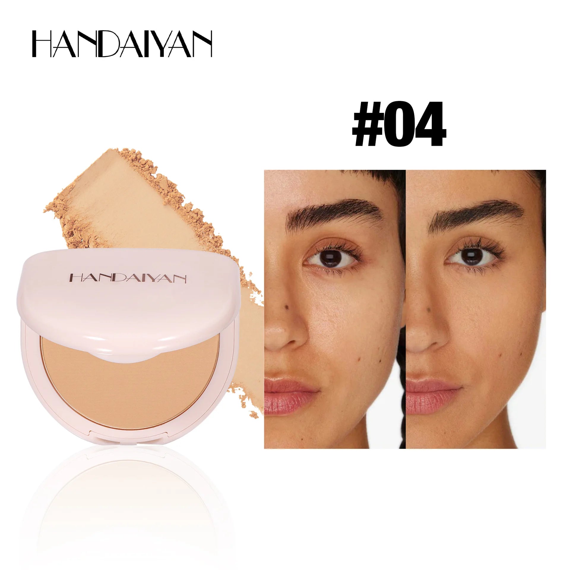 Handaiyan Oil Control Pressed Powder – Matte Waterproof Setting