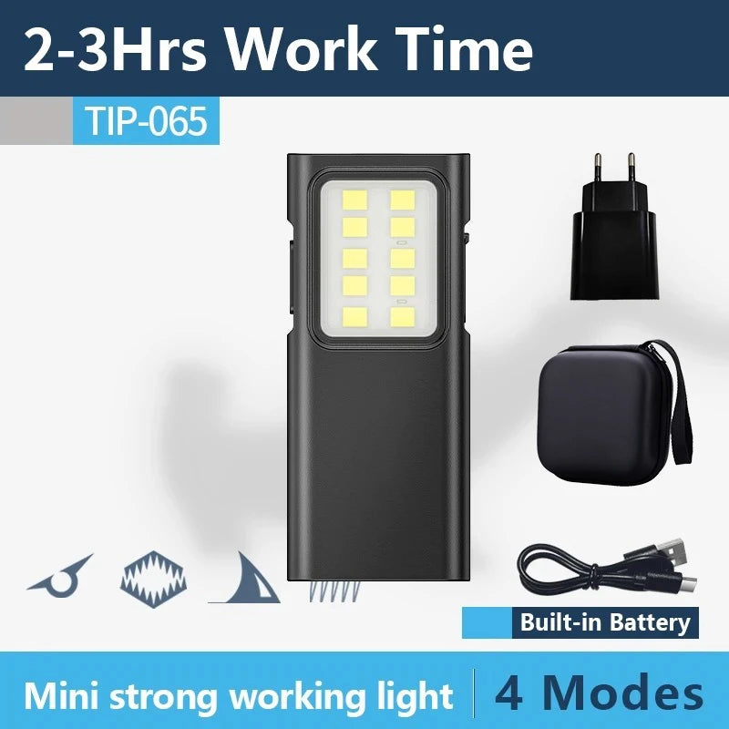 ZHIYU Mini EDC Keychain Flashlight – USB Rechargeable 350+ Lumen