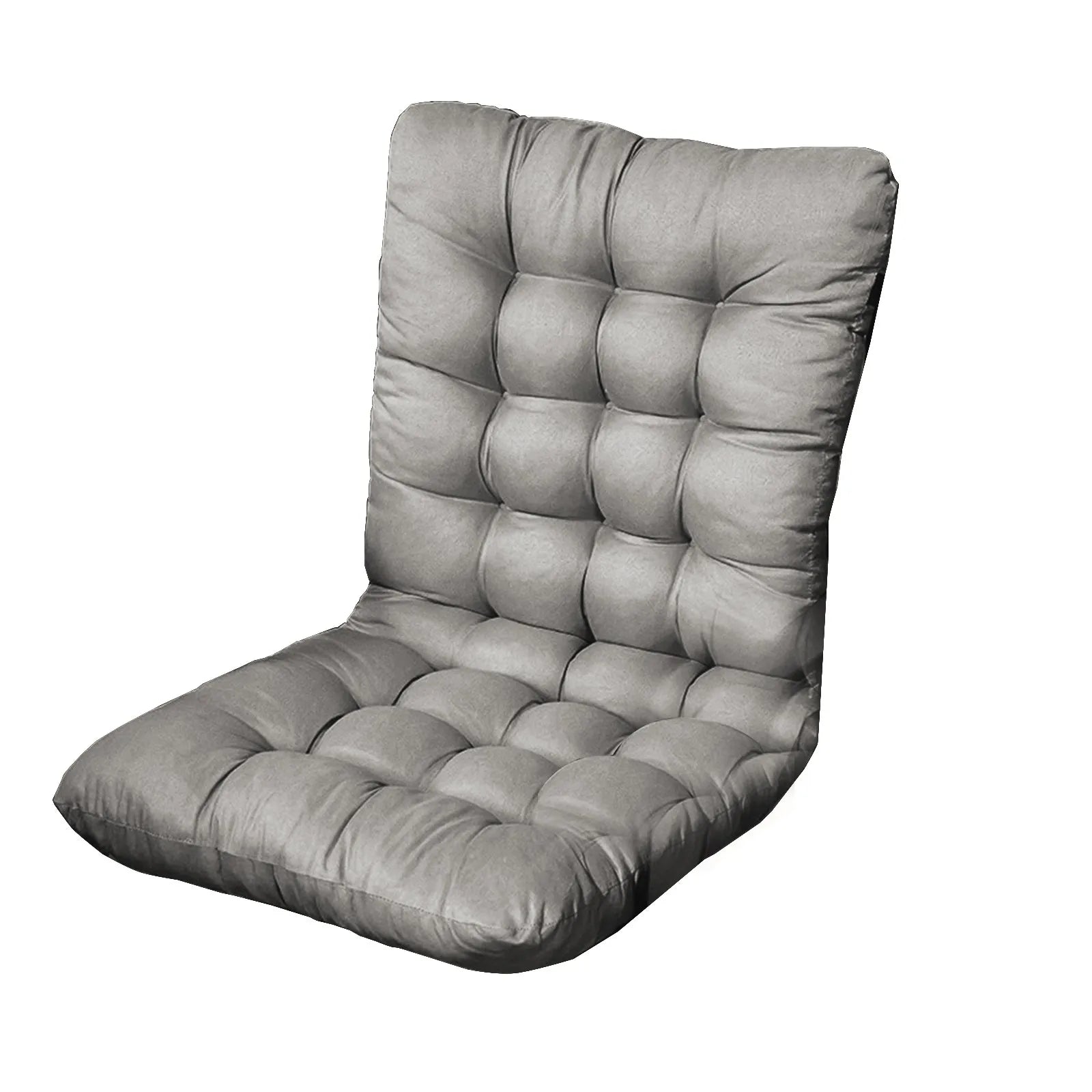 Winter Desk Chair Cushion with Back Support Thickened Good Elasticity And Softness Keep Warm Office Chair Seat Cushion Rocking Oasis Select Gray