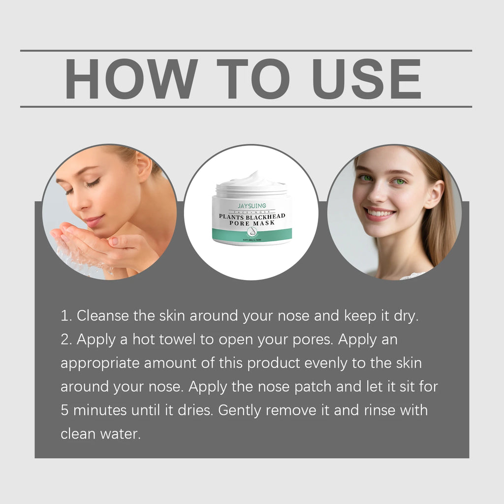 Salicylic Acid Black Head Peel-Off Nasal Strips Deep Cleans Pore Prevent Pore Blockage Purifying Skin Gently Hydrate Nose Mask Oasis Select