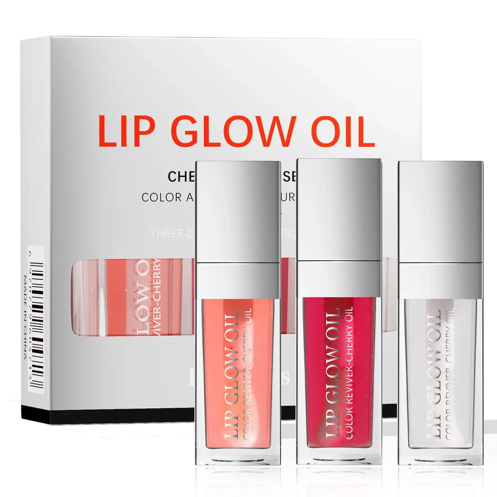 Hello Kiss Crystal Jelly Lip Oil Set | Tinted Plumping Gloss