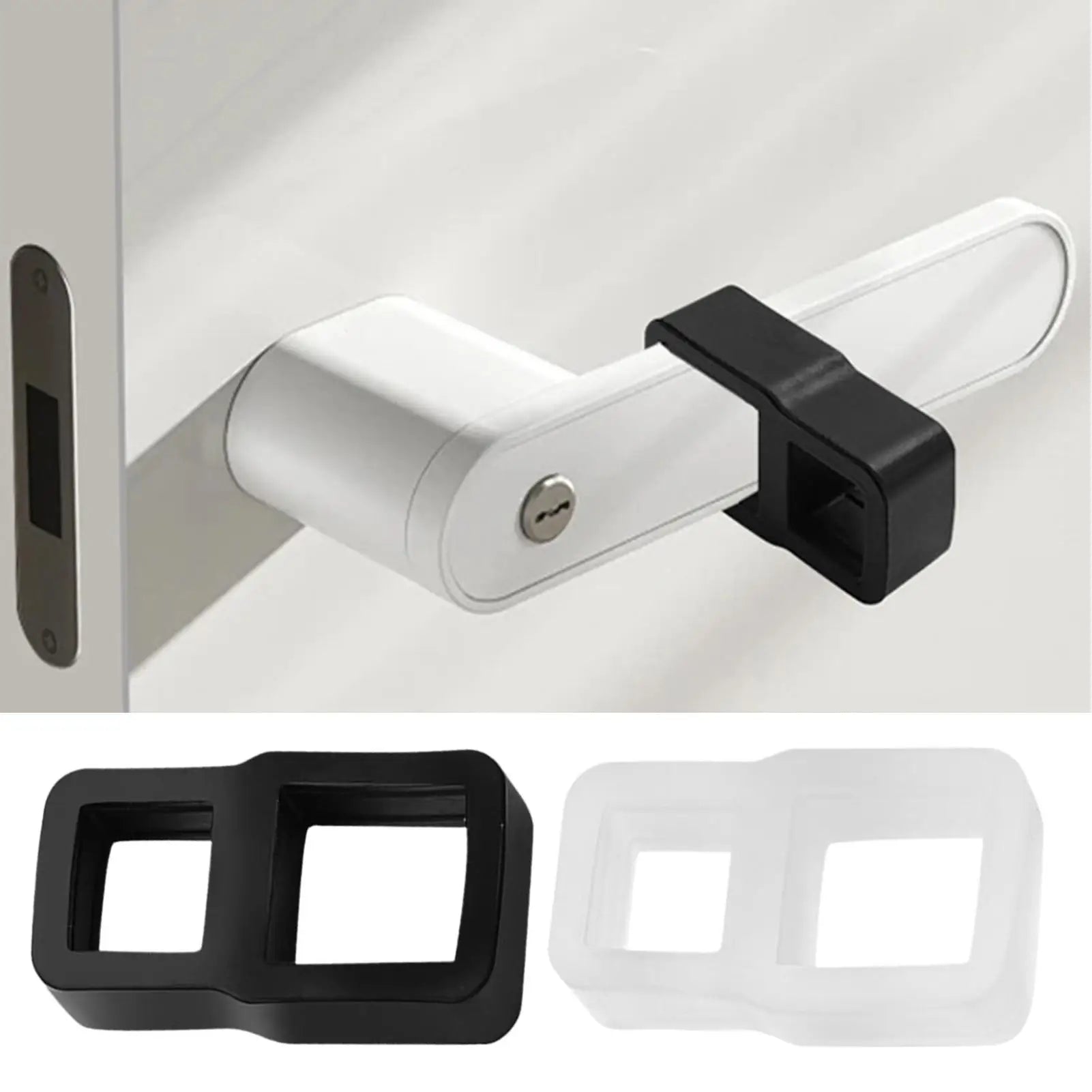 Door Knob Stopper Soft Silicone Door Handle Protective Stopper Detachable Door Stopper Furniture Protection buffer For Study Oasis Select