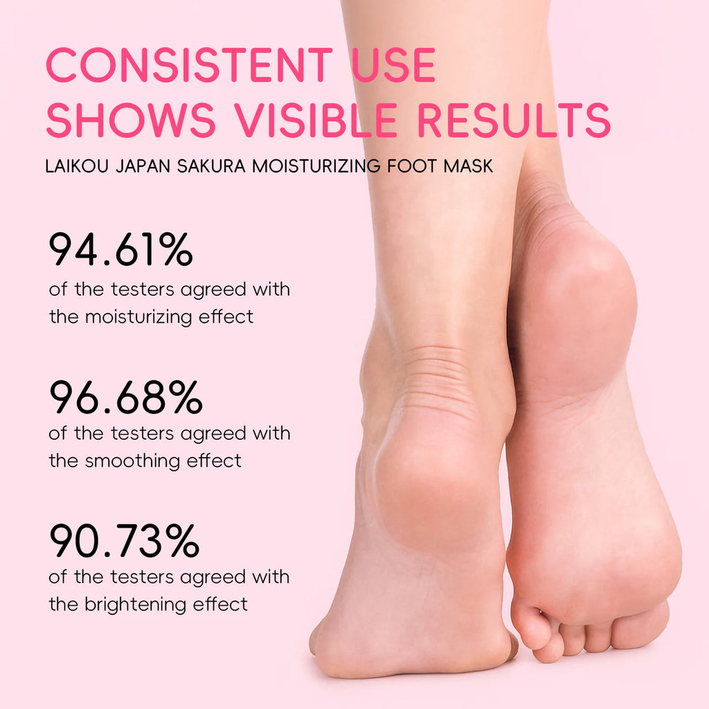 Japanese Cherry Blossom Foot Mask 40g Softening Callus Remover Dead Skin Peel Hydrating Nourishing Foot Care Dry Cracked Heel Oasis Select
