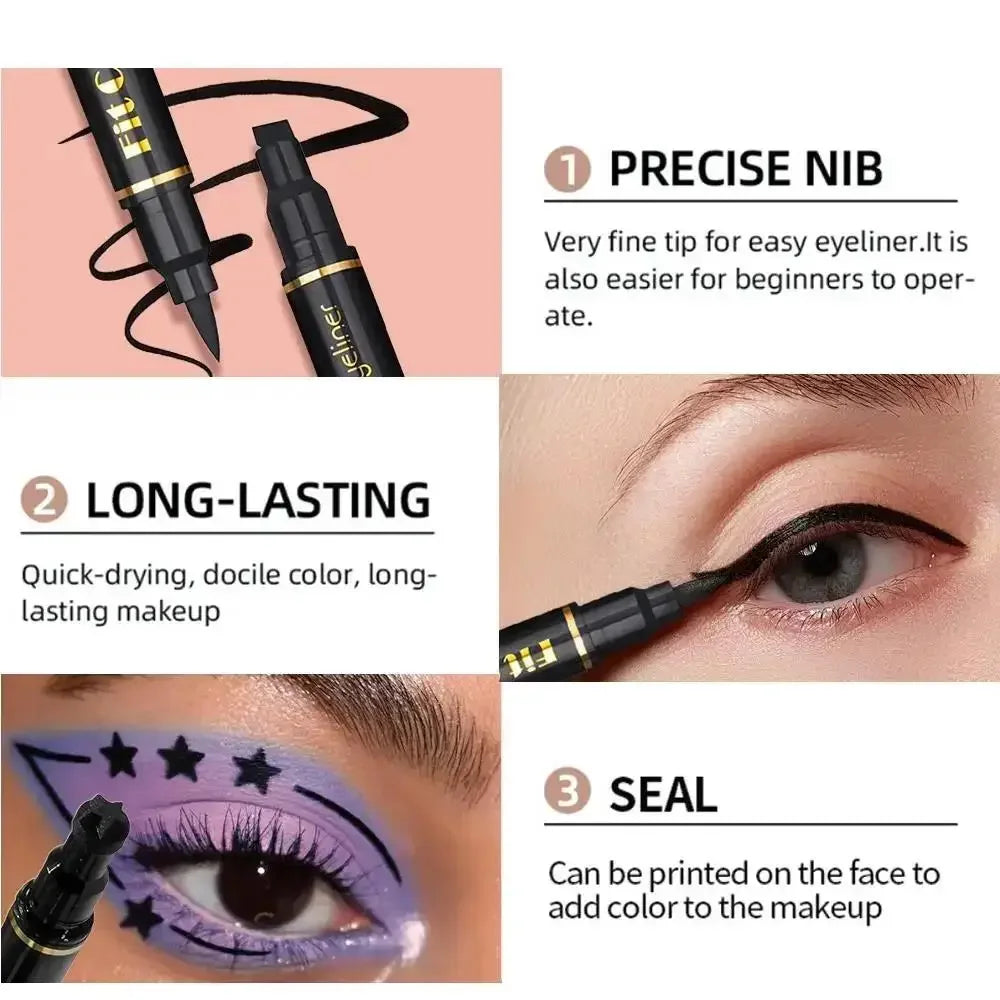 Fit Colors 6-Piece Stamp Liquid Eyeliner Set – Waterproof