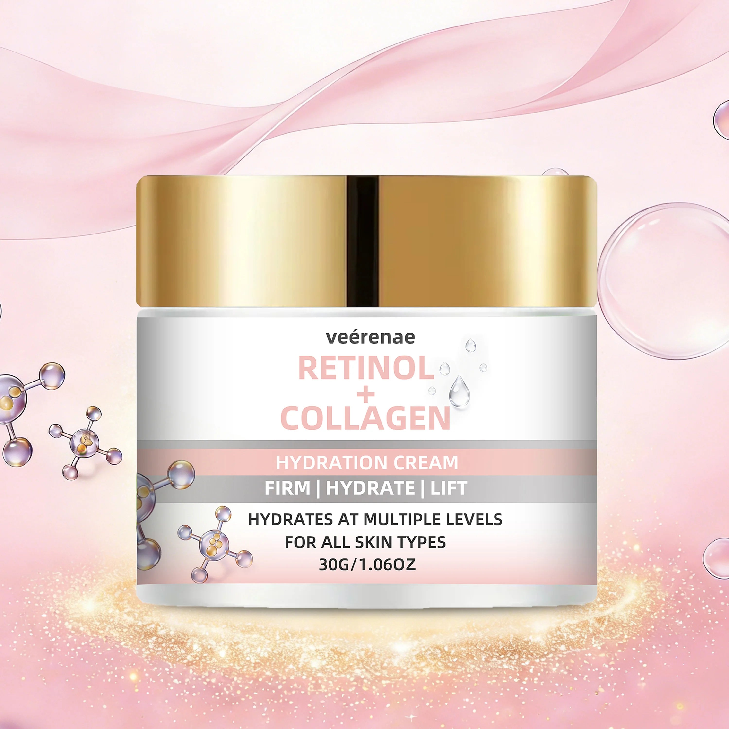 veérenae Retinol Collagen Cream – Daily Hydrating Moisturizer