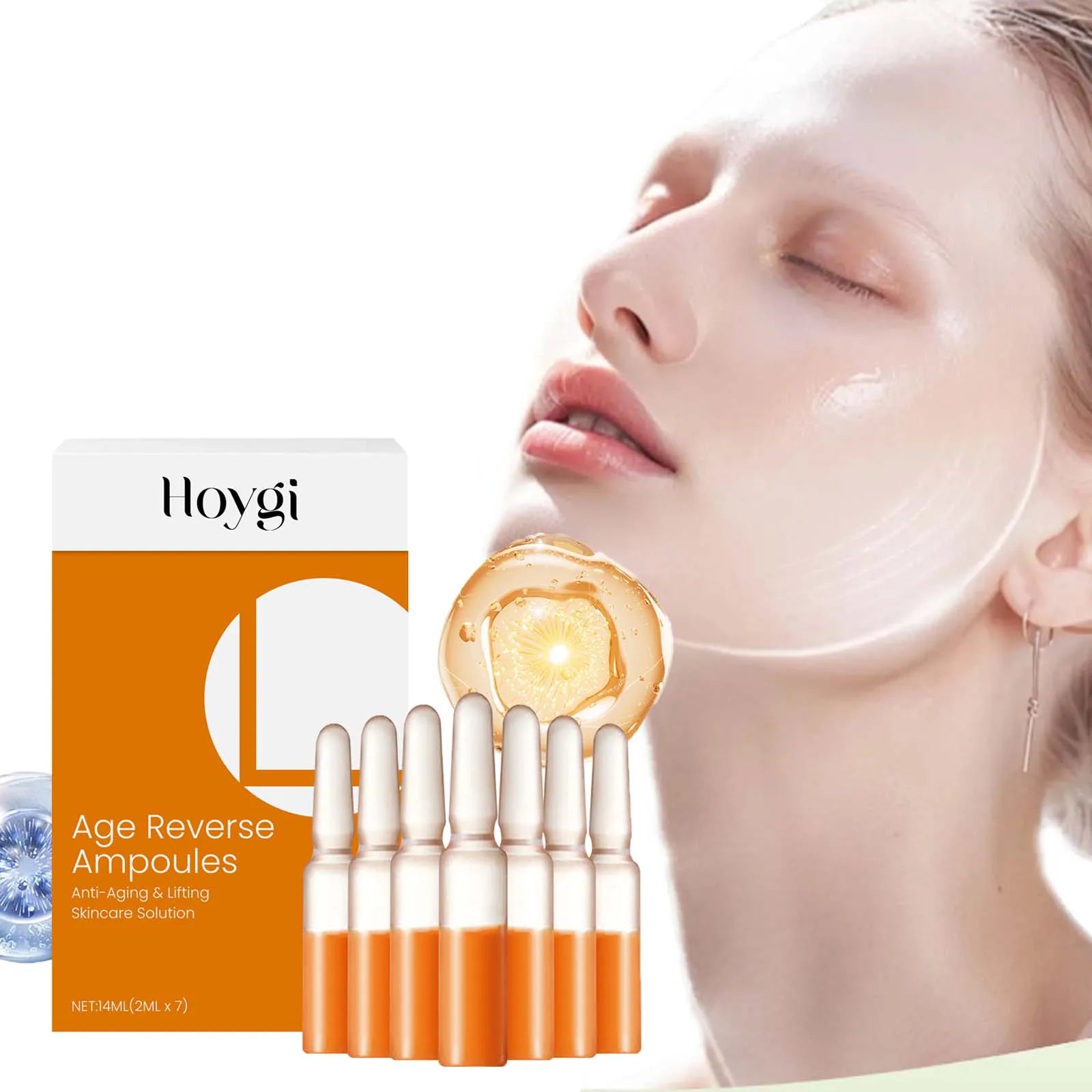 Hoygi Astaxanthin Ampoule Face Serum – Anti-Aging & Brightening Face Serum Ampoule Oasis Select