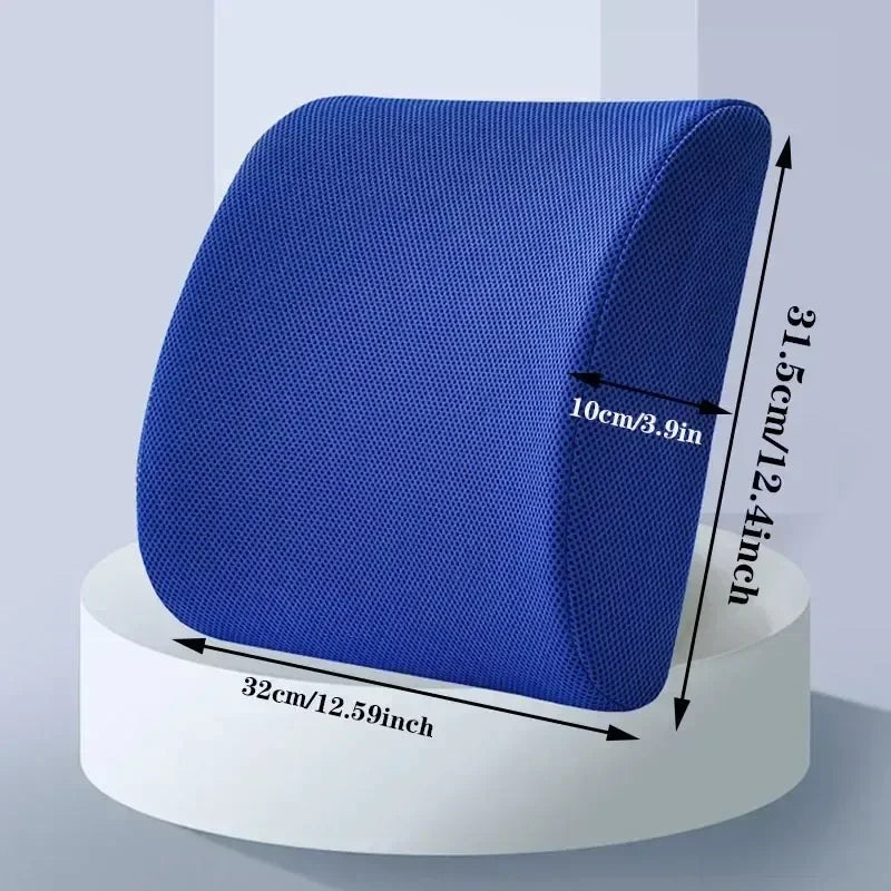 Office Seat Lumbar Support Memory Sponge Lumbar Cushion Slow Rebound Car Cushion Relieves Low Back Pain Breathable Lumbar Pillow Oasis Select