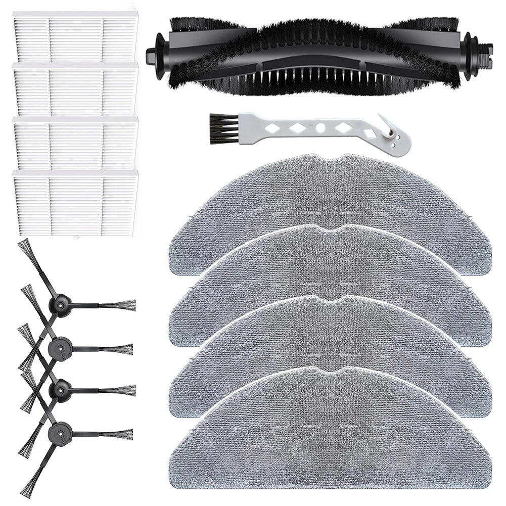 Replacement Main Side Brush Filter Mop Cloth Kit For Lubluelu B40 / B40 Plus Vacuum Cleaner Accessories Oasis Select