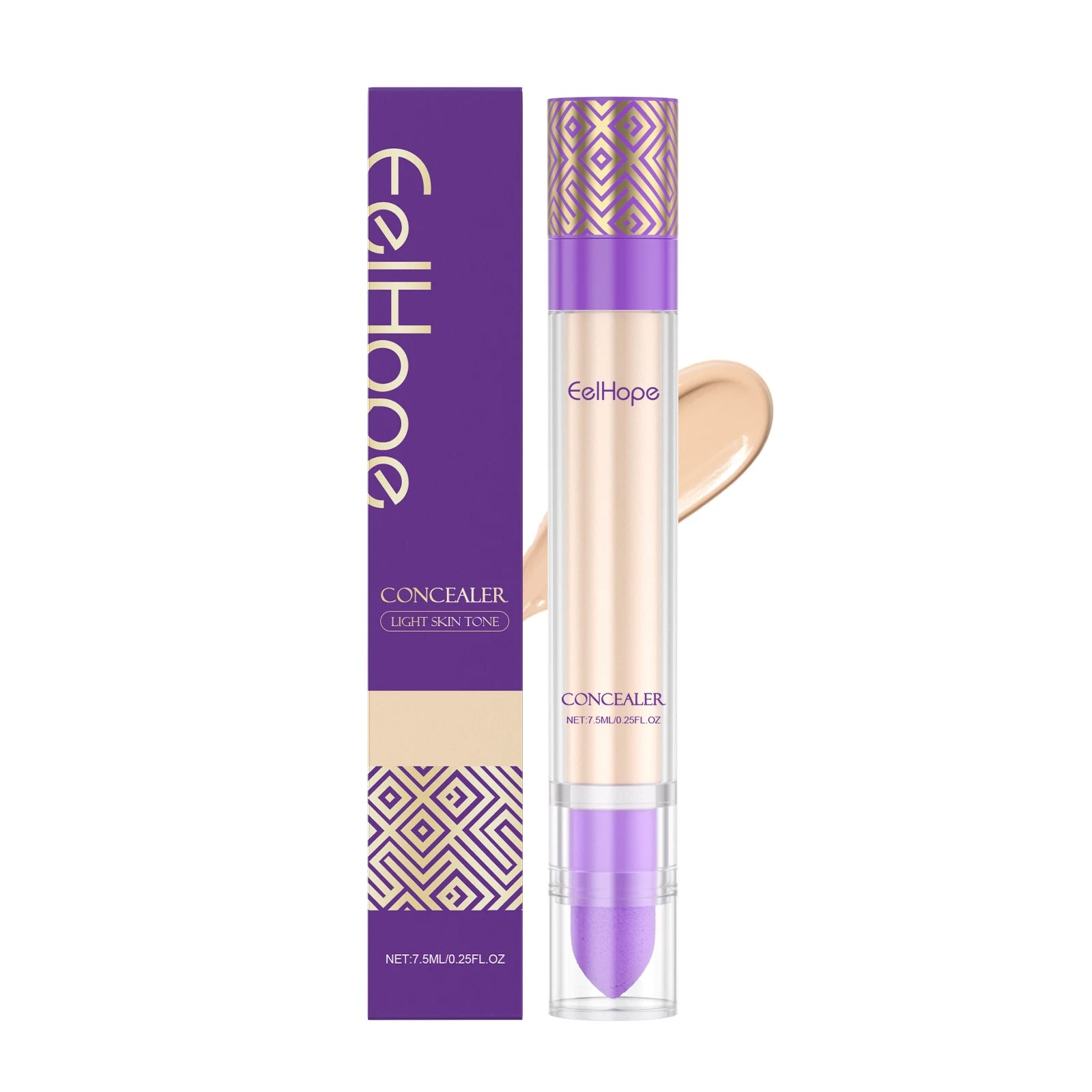 Eelhope Liquid Concealer – Full Coverage Dark Circles & Hydrating Liquid Concealer Oasis Select Light skin tone