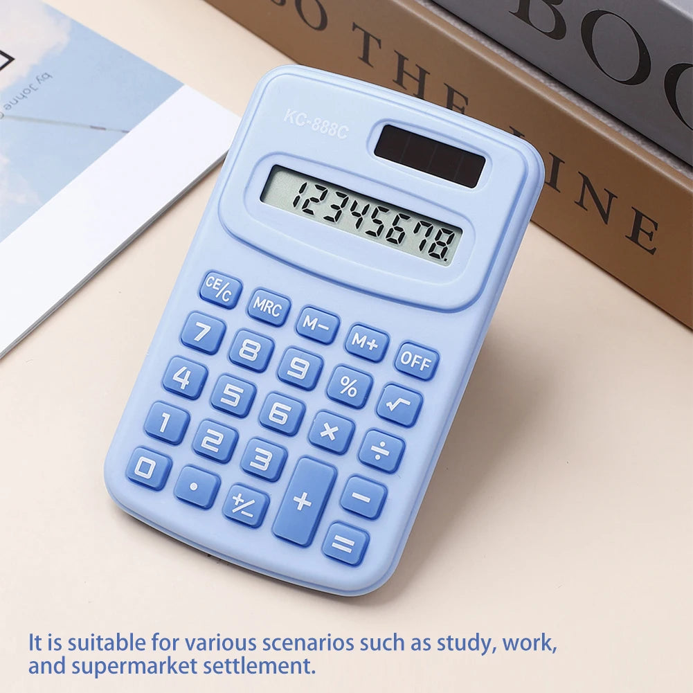 Portable Mini Calculator – 8-Digit LED, Macaron Colors