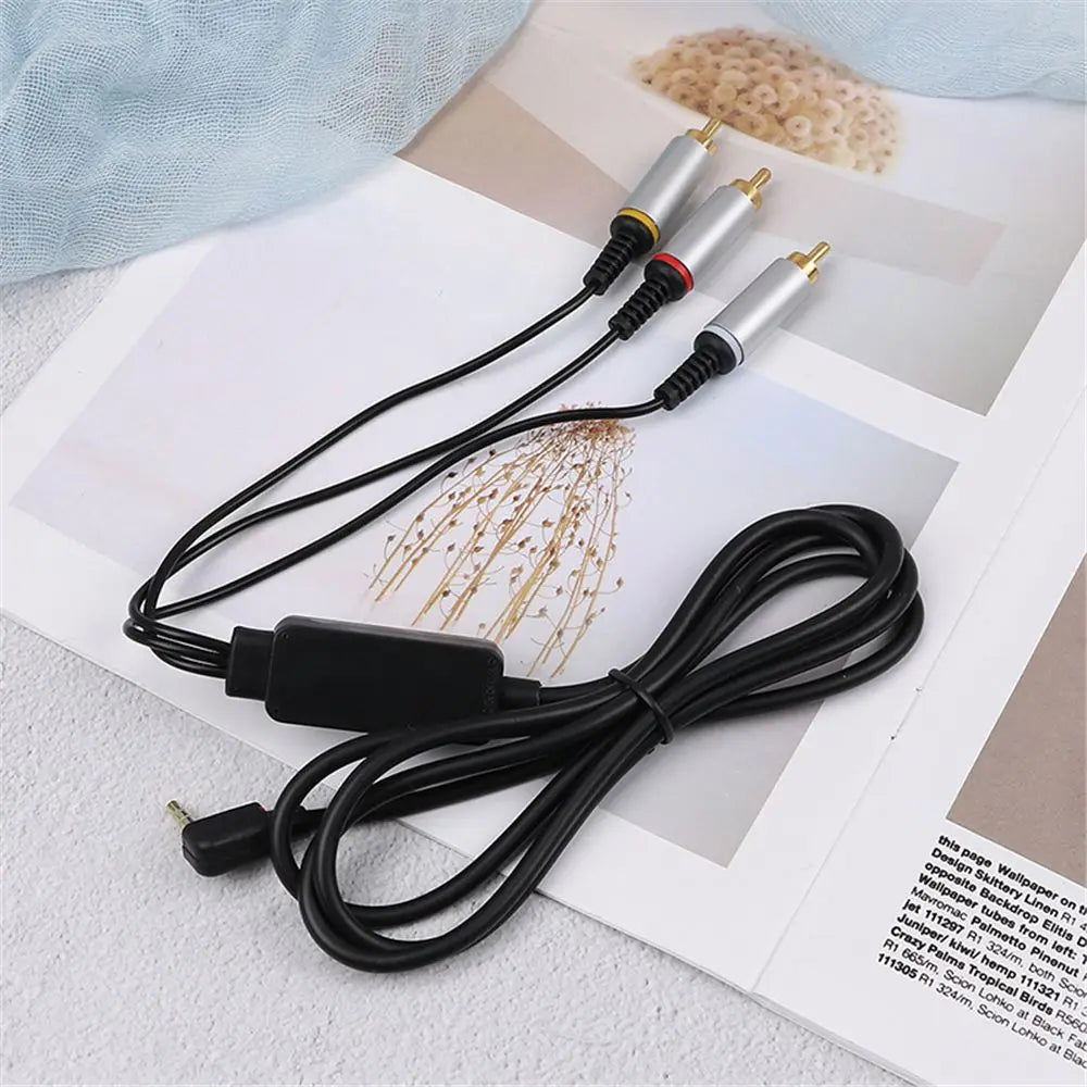 Durable Slim to TV Tranfer RCA Male 3 RCA Audio Cables Cable Cord AV Cable Oasis Select