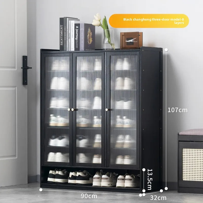 Shoe rack at the door of the household, storage artifact, space-saving simple interior, good-looking and dustproof dormitory Oasis Select Sanmen 8th
