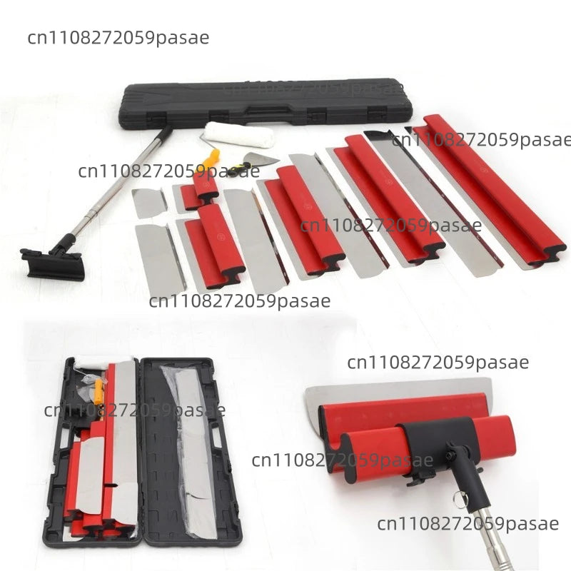 Large Stainless Steel Scraper Set 20–100cm | Wall Mortar Tool