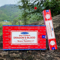 6/12boxes Dragon‘s Blood Incense Sticks Sleeping Aiding Tranquilize Mind Refreshing Scent Home Office Natural Sandalwood Satya Oasis Select DRAGON S BLOOD 12 small boxex
