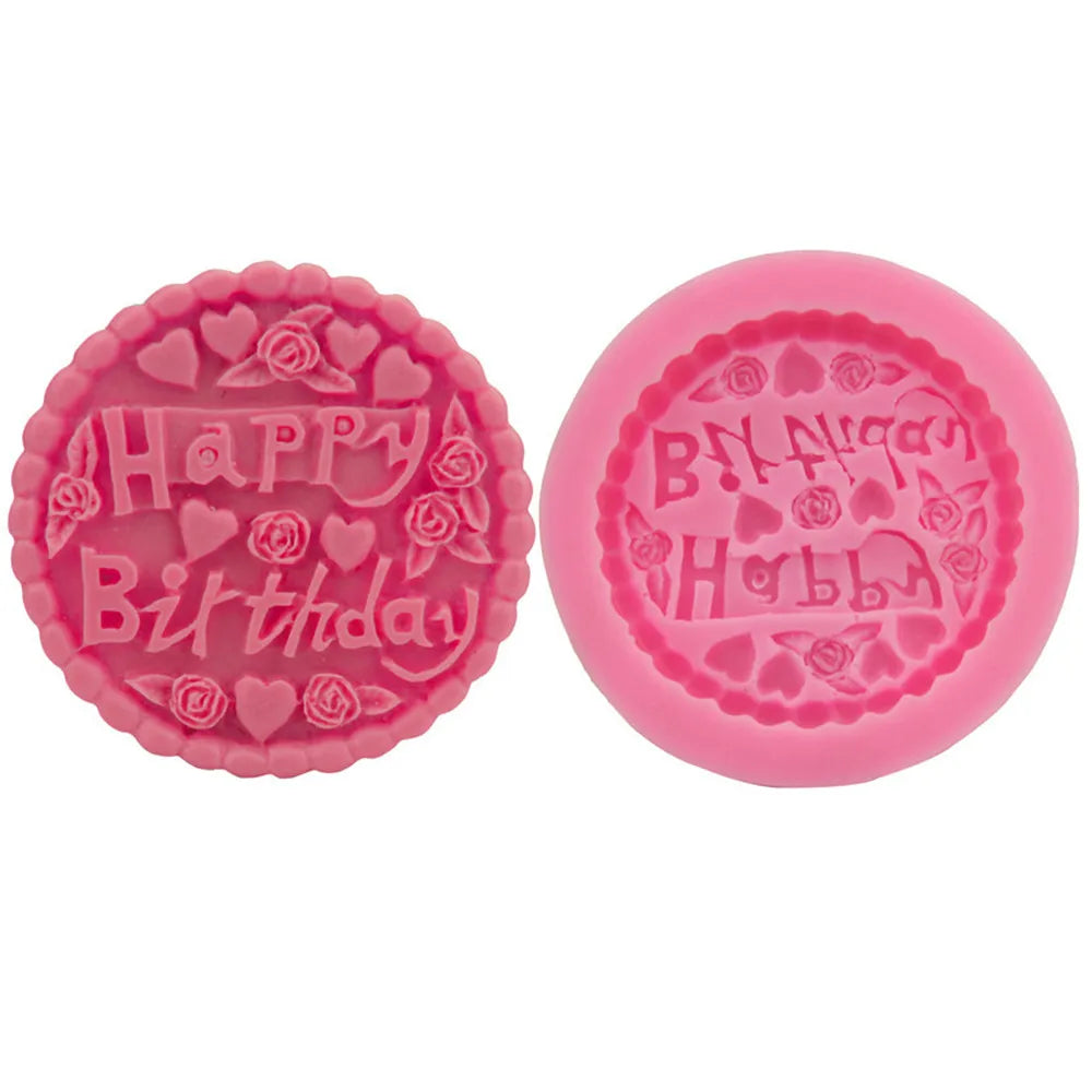 Happy Birthday Silicone Cake Mold | Fondant & Chocolate Baking
