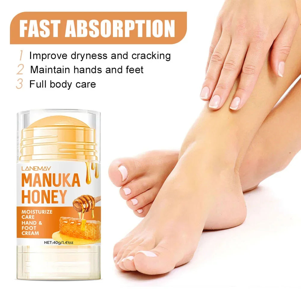Ultra-Hydrating Beeswax Foot Cream Shea Butter Coconut Oil for Softening Dry Cracked Feet Gentle Exfoliation Daily Foot Care Oasis Select