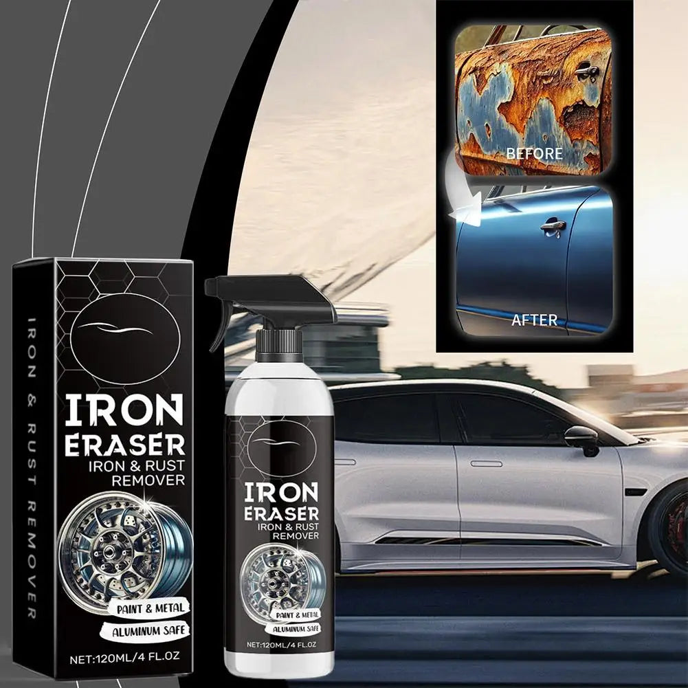 120ml Car Iron Remover Spray – Rust & Brake Dust Cleaner