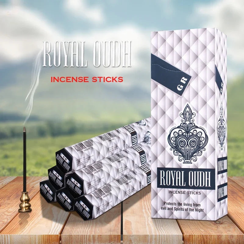 6 Small Box of Sandalwood Incense in A Large Box，GR Handmade Lavender/White Sage/Palo Santo Sticks Perfect for Home, Office Yoga Oasis Select Royal Oudh