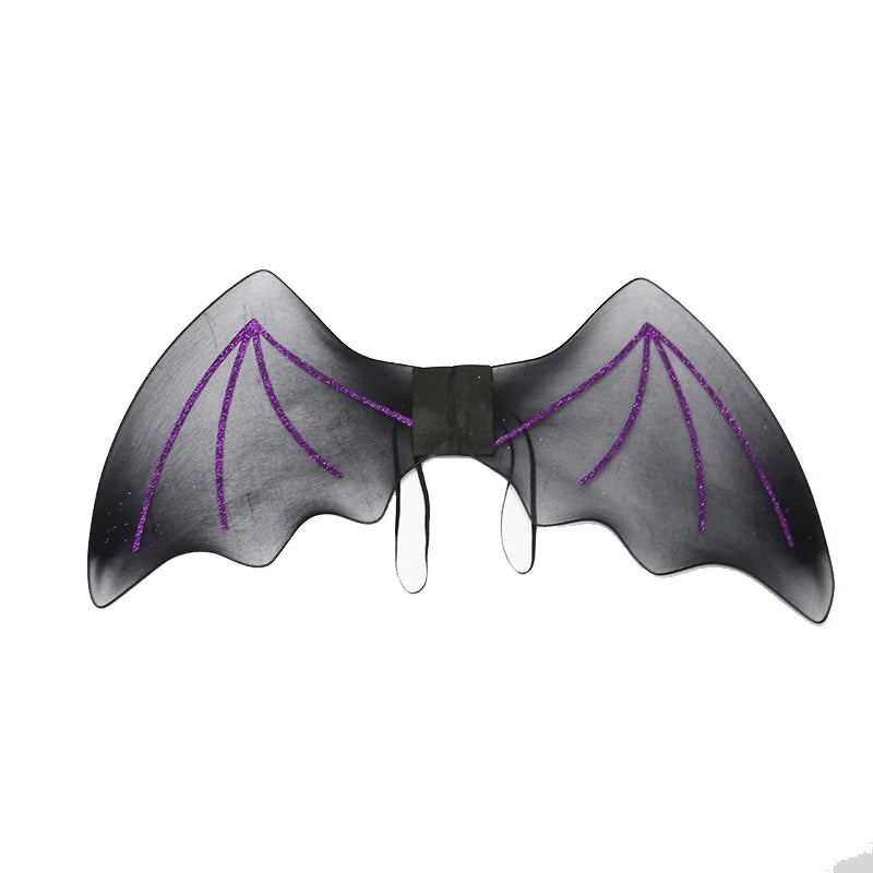 Halloween Kids Holiday Show Costumes Bat Wings Props Black Bat Wings Lightweight Black Mesh Halloween Costume Wings Oasis Select Black purple
