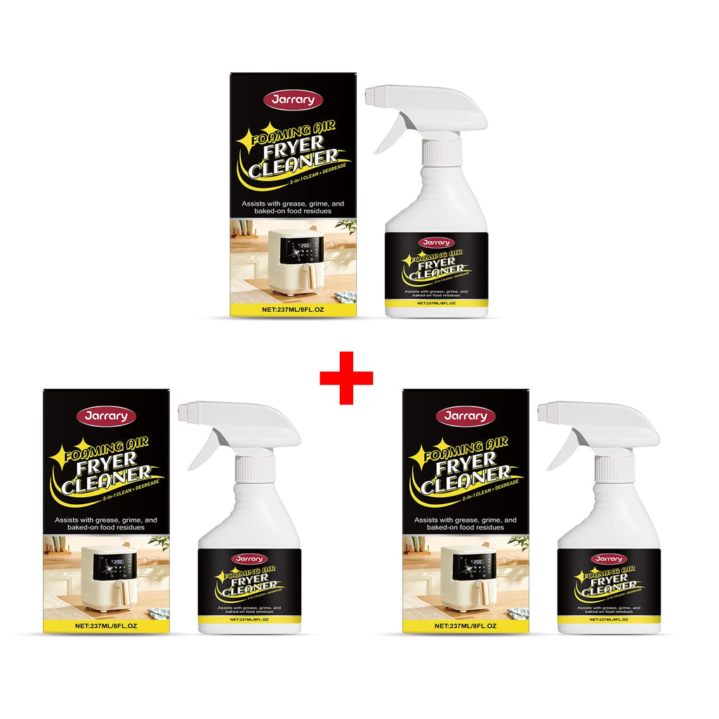 Air Fryer Cleaner 2-in-1 Clean Degrease Spray for Oven Microwave Remove Burnt Food Residue Tough Grime Kitchen Appliance Cleaner Oasis Select 3pcs